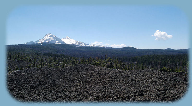 
The three sisters in the cascade mountains viewed . See mountains all round from the summit of the mckenzie - santiam oregon scenic byway. travel oregon on the west cascades national scenic byway and the mckenzie - santiam pass oregon scenic byway of oregon, in the cascade mountains of oregon, along the clackamas river, the wild and scenic mckenzie river, the wild and scenic north fork of the middle fork of the willamette river, see waterfalls, volcanoes, lava flows. hiking trails through old growth forests, along rivers, in wilderness areas. Soak in hot springs along rivers: bagby hot springs, terwilliger hot springs, cougar hot springs, hike to sahalie waterfalls, koosah waterfalls on the mckenzie river, proxy waterfalls in the willamette national forest on hwy 242, the mckenzie pass, santiam pass, oregon scenic byway, marion creek waterfalls off the santiam river, hike to mountain lakes along creeks. hiking trails along the mckenzie river: the mckenzie national recreation trail, camping in old growth forests all the west cascades national scenic byway in oregon. the three sisters in the cascade mountains pictured here.