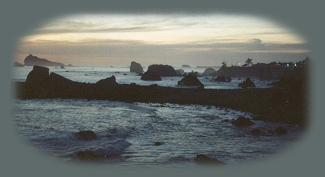 the california coast at crescent city amidst the coast redwoods and state parks.