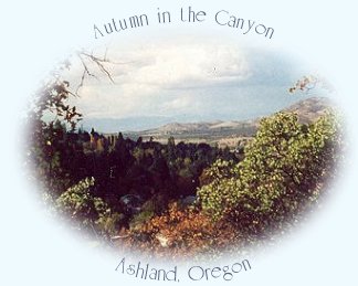 autumn in the canyon: ashland, oregon in the siskiyou mountains.