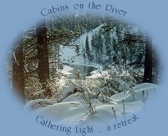 the sunset log cabin at gathering light ... a retreat in southern oregon near crater lake national park: cabins, treehouses on the river in the forest.