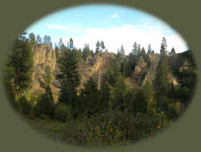 The williamson river gorge near gathering light ... a retreat in southern oregon near crater lake national park: cabins, tree houses in the forest on the river.