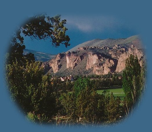 smith rock state park in the high desert of central oregon, north of bend.