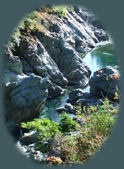 
the smith river in northern california seen in jedediah smith redwoods state park when traveling on the redwoods highway a little north of crescent city, california.