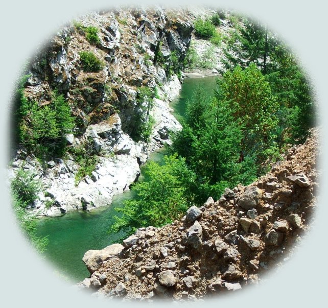 sightseeing, taking photographs on the salmon river gorge in northern california. travel northern california and the beautiful marble and salmon mountains. raft the salmon river. hiking mountain trails in the russian wilderness area of the salmon mountains. camp in forest service campgrounds in the klamath national forest.